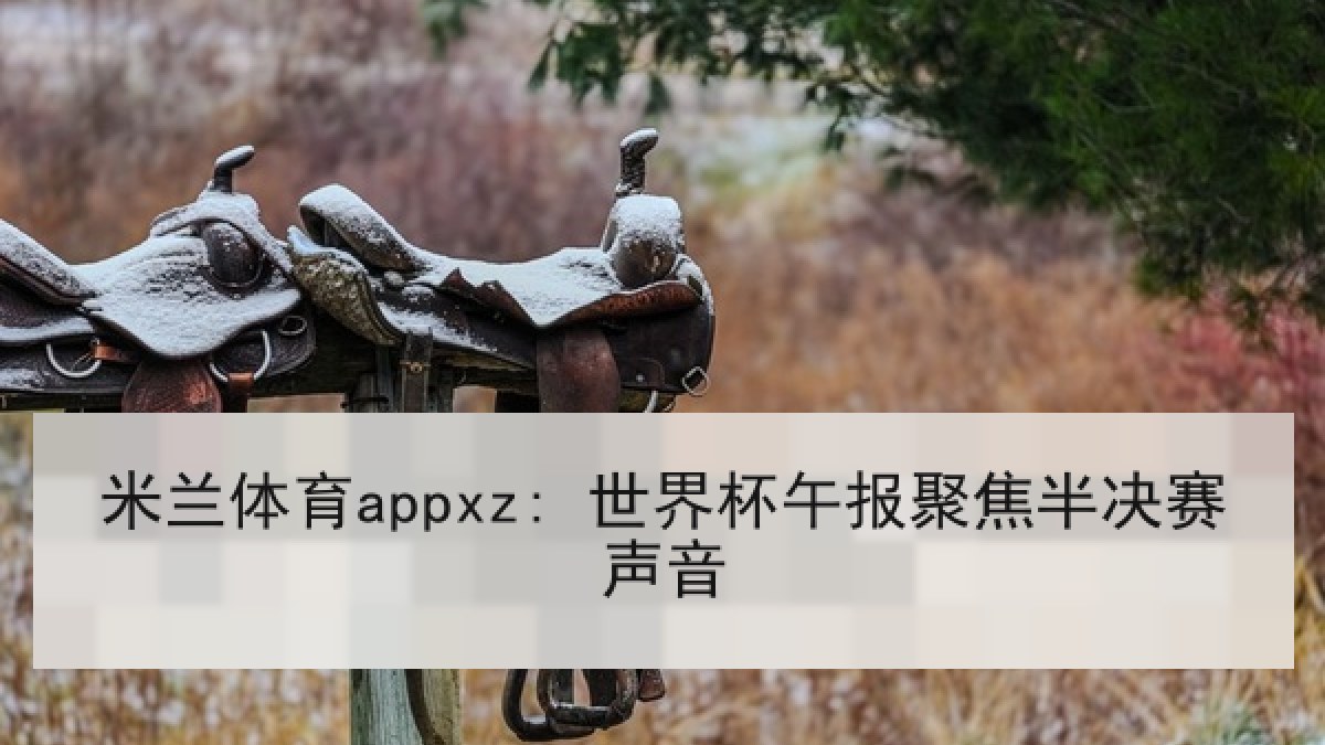 米兰体育appxz: 世界杯午报聚焦半决赛声音